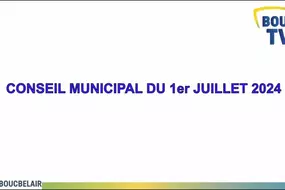 Conseil Municipal du 1er Juillet